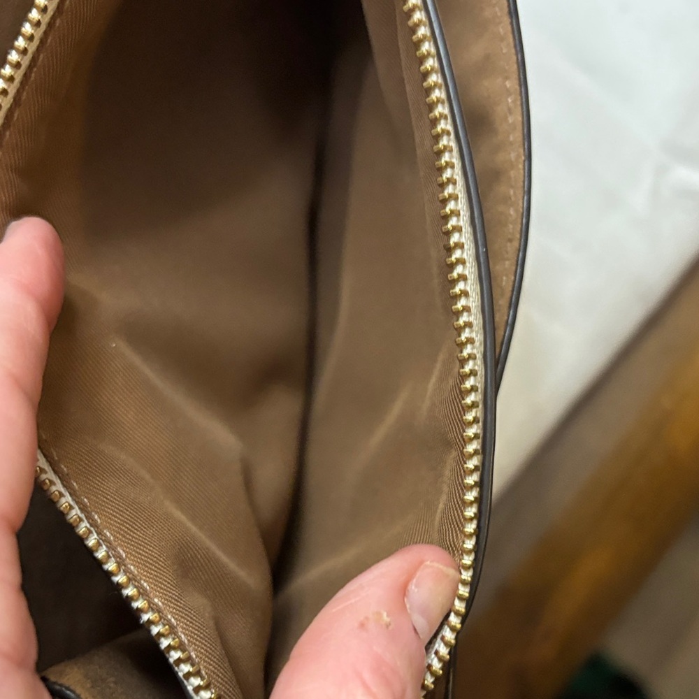 Coach Cream and Brown Crossbody Bag - Picture 9 of 13
